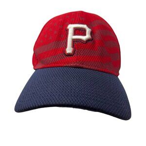 Pittsburgh Pirates L/XL Fitted Baseball Hat Cap USA 4th of July American Flag